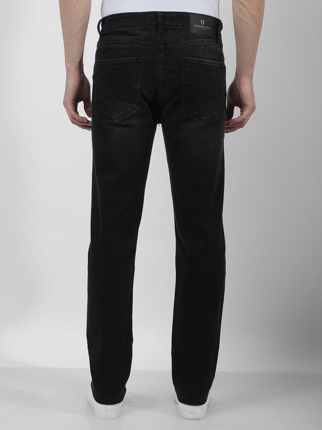 Numero Uno Men Faded Black Jeans